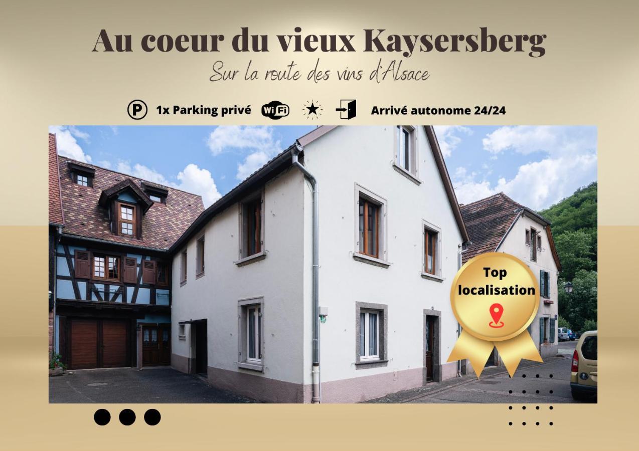 Gite Au Coeur Du Vieux Kaysersberg - Parking Prive & Wifi Bagian luar foto